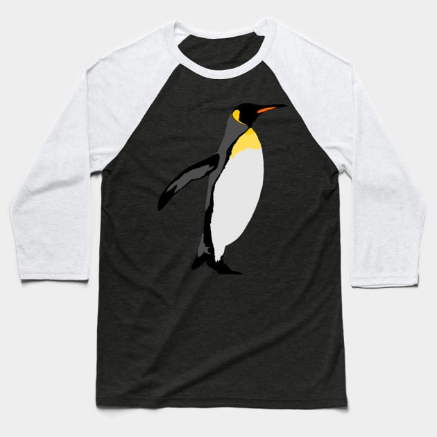 King Penguin Baseball T-Shirt by stargatedalek